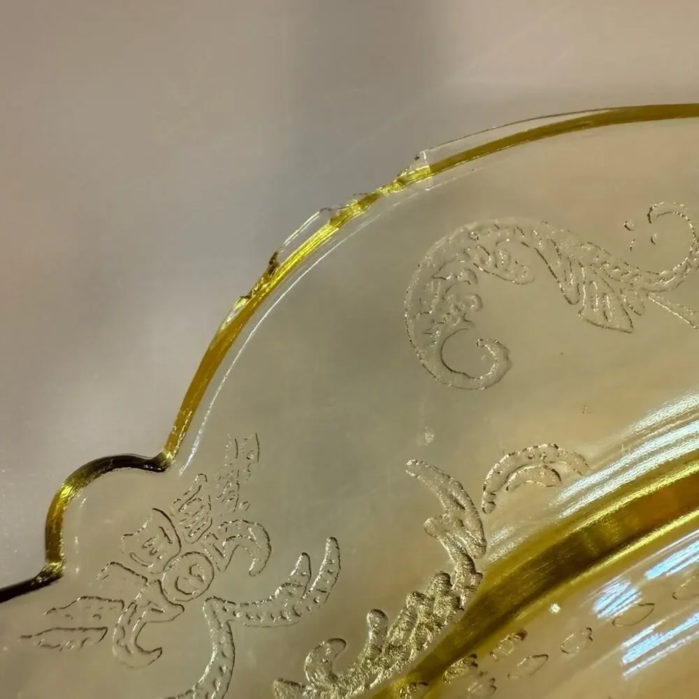 Vintage 1970’s Federal Madrid Depression Glass Plate